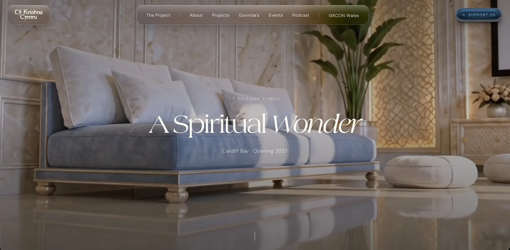 Tŷ Krishna Cymru homepage — A Spiritual Wonder